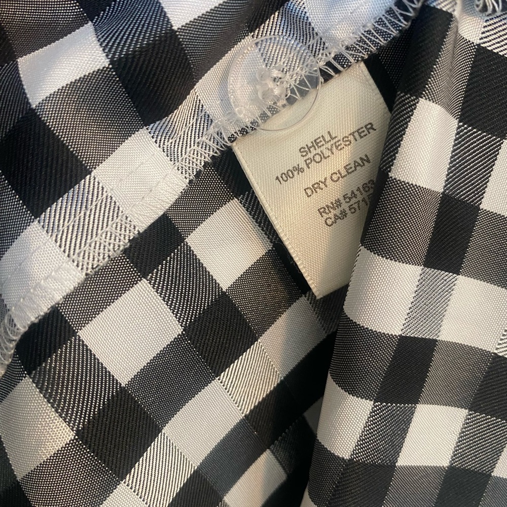 Eliza J Black and White Gingham Pleated Maxi Skirt - Picture 3 of 8